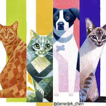 Animal au crayon